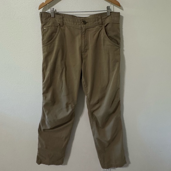 Simms Khaki Cotton Blend Straight Leg Pants Gorpcore Outdoor-36 - Picture 1 of 12